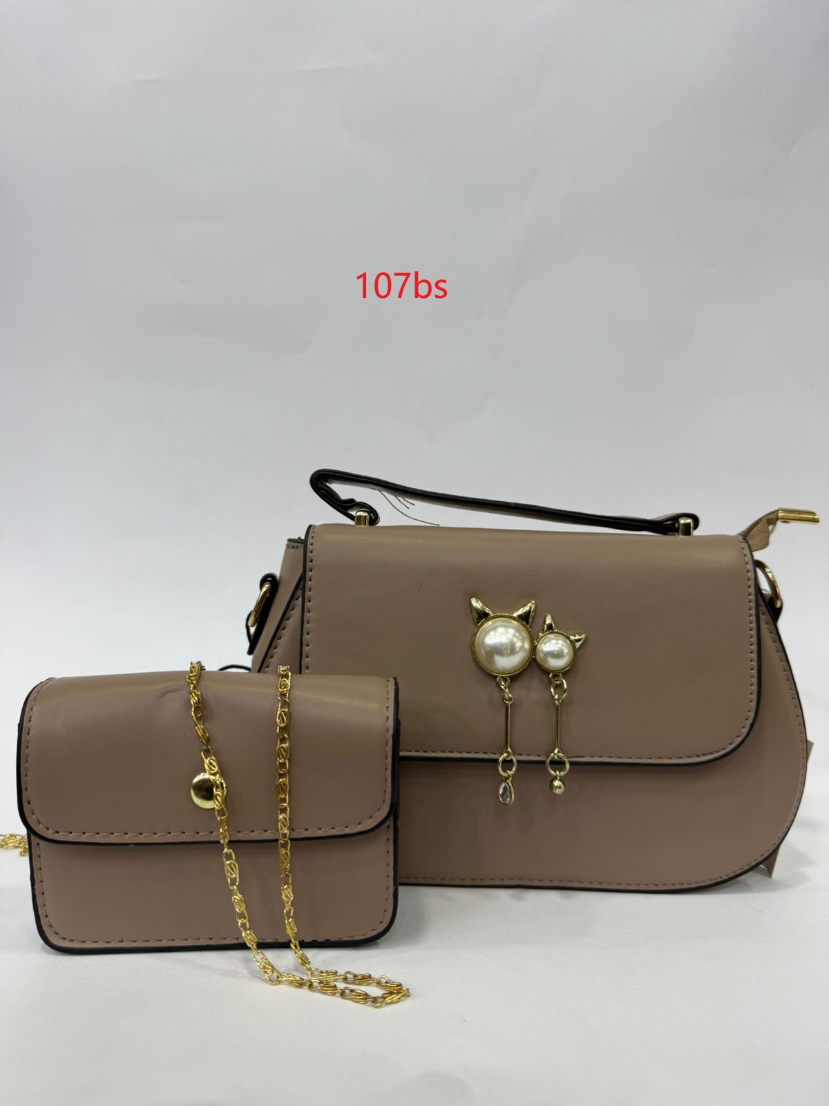 BANDOLERA DE DOS PIEZAS Caqui